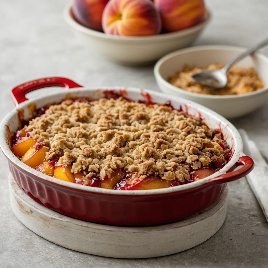 peach crumble recipe​